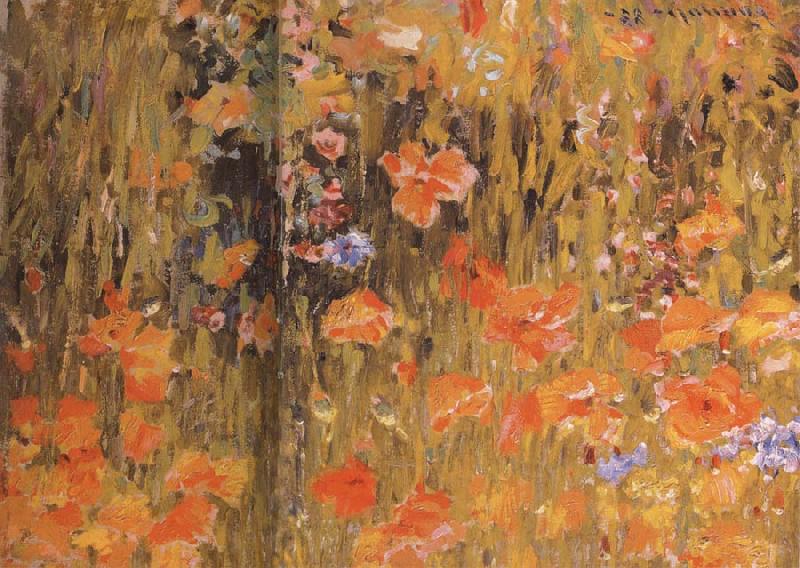 Robert William Vonnoh Poppies Germany oil painting art